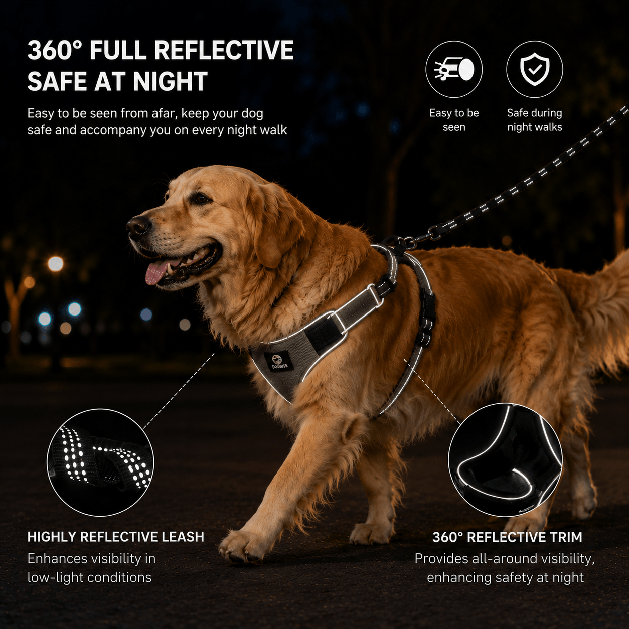 Pet Halo Harness & Leash